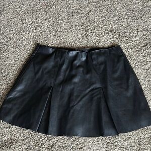 abercrombie and fitch vegan leather skort